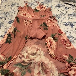 2/20 🦋 Spaghetti Strap Floral Summer Rumper Dress